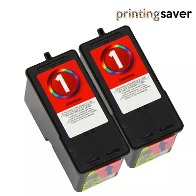 2 Color Ink Cartridge For Lexmark NO.1 X2310 X2350 X2450 X2470 • £12.75