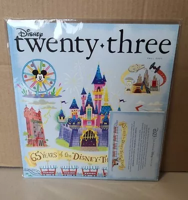 D23 Twenty Three Magazine FALL 2020 65 Years Of DISNEY Theme Park + Postcards! • $14.95