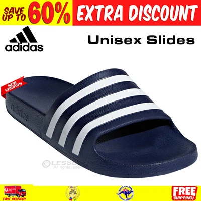 $45.99 • Buy Adidas Unisex Comfortable Slides Contoured Sporty Sandals Slip On  Slippers