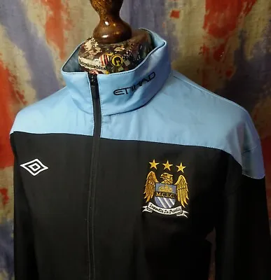 Mens Manchester City 2011/12 Umbro Retro Shell Jacket Size XL • £38.50