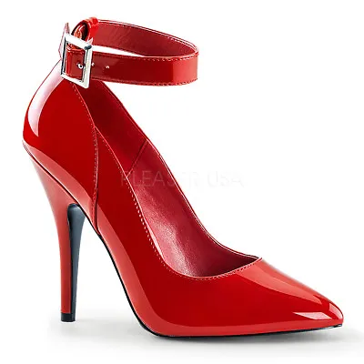 Red Patent Pointy Toe High Heels Mens Crossdresser Pumps Womans Size 13 14 15 16 • $53.95