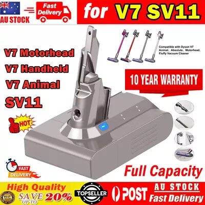 For Dyson V7 Battery Abosolute SV11 V7 Animal Trigger For Fluffy Motorhead 6.0Ah • $26.59