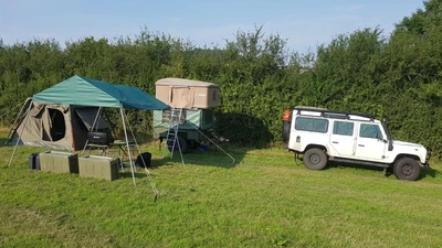 £749 • Buy Oztent F25 Jet Tent  + Hi Peak Side And Front Panels, 4x4, Overland Travel