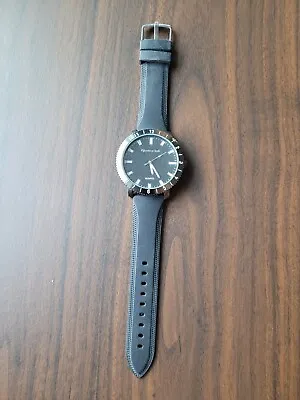 Men's  Monte Carlo Black Silver Quartz Watch • $14.99