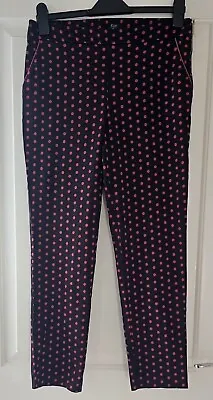 £5 • Buy Red Spotty Polka Dot Trousers UK 10 F&F Rockabilly Pin Up Goth