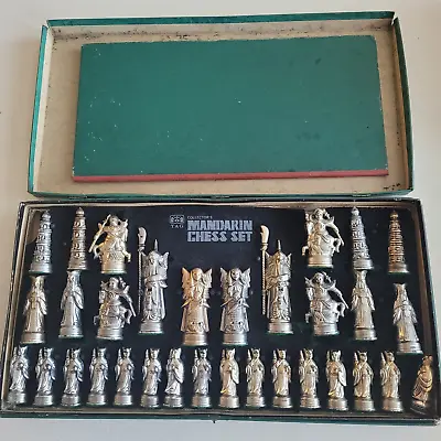 TAG Collector's Mandarin Chess Set Presentation Edition Metallic Color Vintage • $64.99