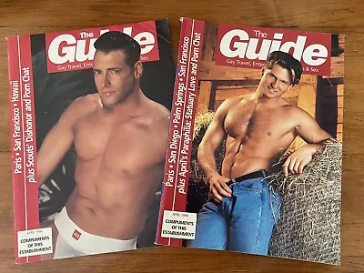 The Guide Gay Travel & Entertainment Vintage Magazine Lot 96’ 98’ Photo Ads Men • $24.95