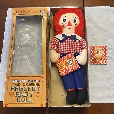 Vintage Knickerbocker Original Raggedy Andy Doll W/tag 15   I Love You  • $49.99