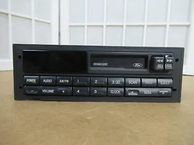 92-97 Ford F-Series Bronco Mustang OEM Cassette Dash Radio Stereo F4TF-19B132-AB • $297.99