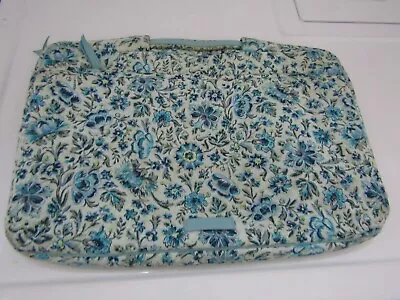 VERA BRADLEY Blue Green Floral Padded Laptop Computer Bag 15X3X11 GOOD CONDTION! • $14.99