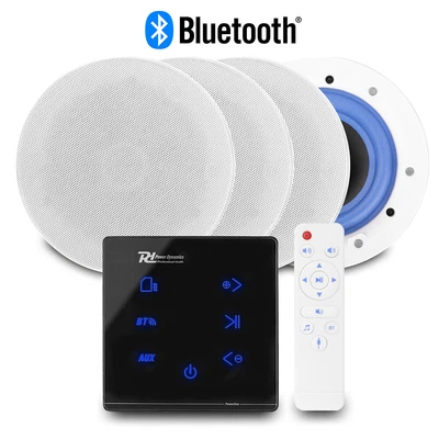 £239 • Buy Bluetooth Ceiling Speaker Set - 4x ESCS6 6.5  And A100B Home Audio Music System