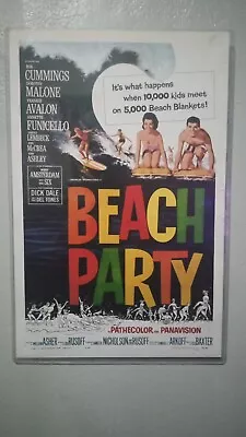 Original Beach Party 1SH. 1963 Surfing Poster VGC • $40