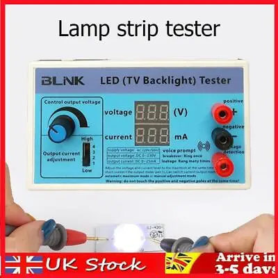 TV Backlight Tester Meter 0-230V Output LED Lamp Strip Bead Test Inspection Tool • £18.79