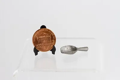 Vintage Miniature Metal Flour Scoop Dollhouse Diorama Kitchen Accessory • $3.99