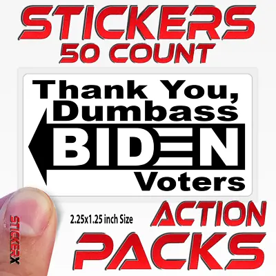 BIDEN Did This Fuel PUMP Gas Prices STICKERS POLITICAL 50 Bulk Decal Action Pack • $5.49