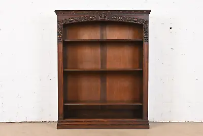 R. J. Horner Style Antique Victorian Renaissance Revival Walnut Bookcase • $2995