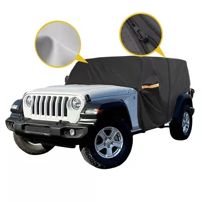 6 Layer Car Cover Waterproof Outdoor Rain Snow For Jeep Wrangler JK 4 Door 87-23 • $56.70