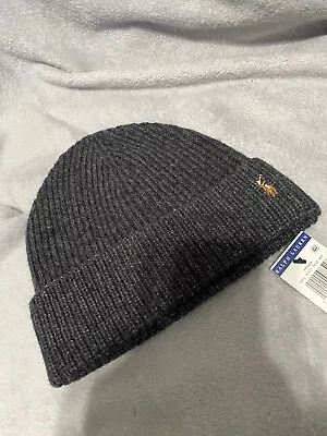 Polo Ralph Lauren Mens Gray Wool Beanie One Size New With Tags • $17.95