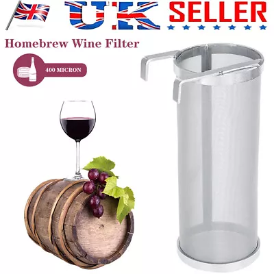 Stainless Steel Beer Wine Brewing Filter Basket Hop Spider Home Brew Dry Hopper • £18.99