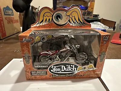 Von Dutch Kustom Cycles Dragnut 100% Diecast Frame & Engine 1:18 Scale Jada Toys • $32.99