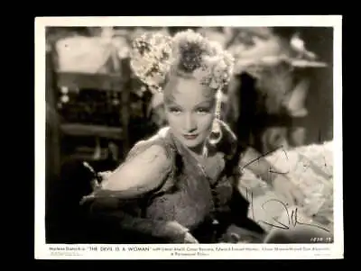 Marlene Dietrich JSA Coa Signed 8x10 Photo The Devil Is A Woman Autographed • $165