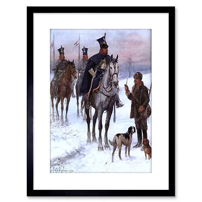 Painting Chelminski Duchy Cavalry Napoleonic War Framed Art Print 9x7 Inch • £15.99