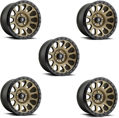 17 Bronze Wheels Rims Fuel Vector Black Lip Ring Method Rhino (5) • $1479