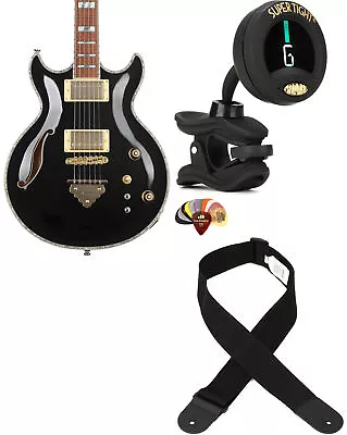 Ibanez AR520HBK + Snark ST-8 + Dunlop PVP101 + Levy's M8POLY-BLK Value Bund • $783.96