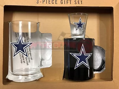 Dallas Cowboys Memory Company NFL 3pc Drinkware Gift Set FREE SHIP!! • $39.99