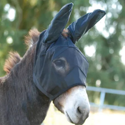 CASHEL Quiet Ride Mule Yearling/Large Pony Standard Fly Mask With Ears (QRMYSE) • $27.99