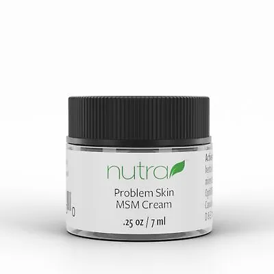 $13.04 • Buy Nutra Health Problem Skin MSM Cream .25 Oz Jar