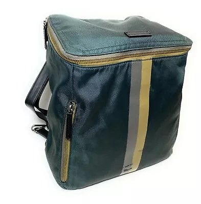 Ben Minkoff Daddy Diaper Bag Travel Backpack Green & Gold Stripe • $70