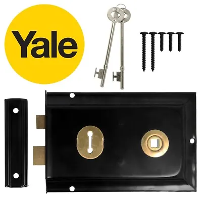 RIM SASHLOCK Old English Vintage Traditional Door Indoor Shed Mortice Black Lock • £11