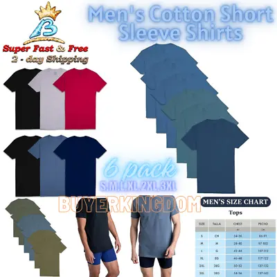 Men Casual Short Sleeve Pocket T-Shirt Small Medium Large XL Sizes Basic Top Tee • $34.43