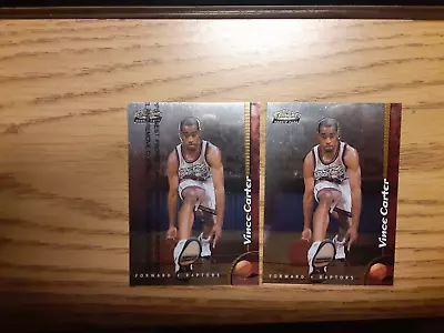 2 1999 Topps Finest Vince Carter Rookie Cards Rc #230 1 With Coating 1 Without • $9.99