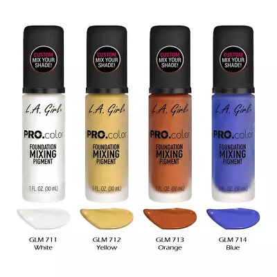 4 LA GIRL Pro Color Foundation Mixing Pigment - GLM   4 Color Full Set  *Joy's* • $27.99