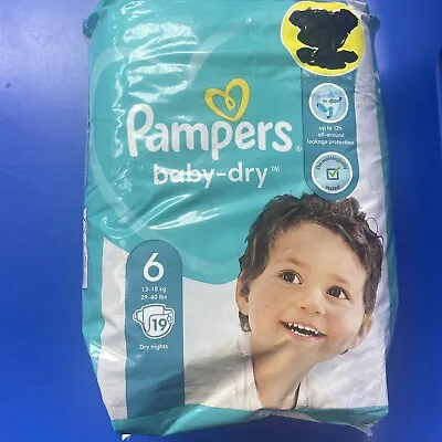 Pampers Baby-Dry Size 6-19 Nappies • £3.99