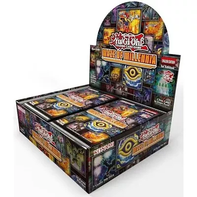 Yugioh  Maze Of Millennia  New & Sealed Booster Box  Of 24 Packs 1st Ed -english • £52.50