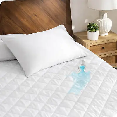 Bare Home Waterproof Mattress Pad - Deep Pocket Fitted Cover • $27.99