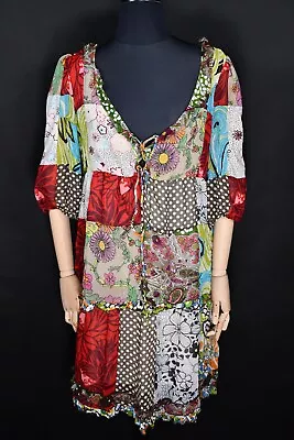 Miss Sixty Collection Patchwork Women's Dress Size XL • $55