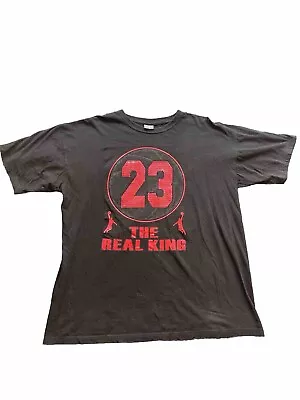 Michael Jordan 23 The Real King T Shirt Gemrock Size 3XL XXXL FREE SHIPPING • $14.66