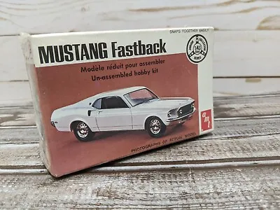 Vintage AMT Junior Collector Series Mustang Fastback Plastic Model Kit • $24.99