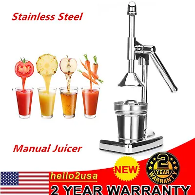 Manual Citrus Juicer Hand Press Commercial Orange Lemon Squeezer Fruit Extractor • $42