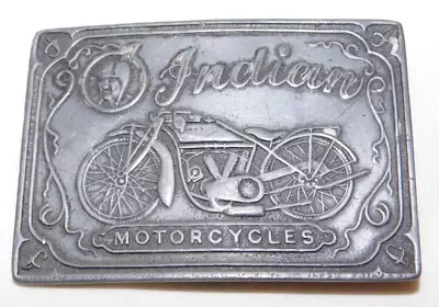 Vintage Indian Motorcycle Advertising Belt Buckle • $9.99