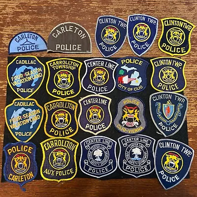 Vintage Obsolete State Of Michigan Police Patches Mixed  Lot Of 20 Item 244 • $12.79