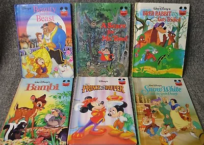 Vintage Lot Of 6 Classic Disney Wonderful World Of Reading Children's Books HC • $14.99