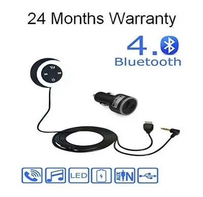 £9.99 • Buy Bmw Ford Hyundai Bluetooth Music Streaming Handsfree Kit IPod Audio Cable Lead