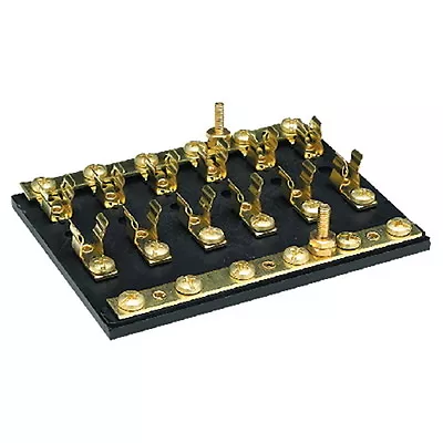 6 Gang SFE AGC Or MDL Fuse Block With Negative And Positive Common Bus Bars • $29.43