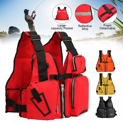 $31.12 • Buy Life Jacket For Adults Kayaking Life Vests For Men Women Breathable For Boating