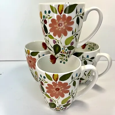 4 Mikasa Kim Parker Cups Woodland Floral Gormet Basics • $40